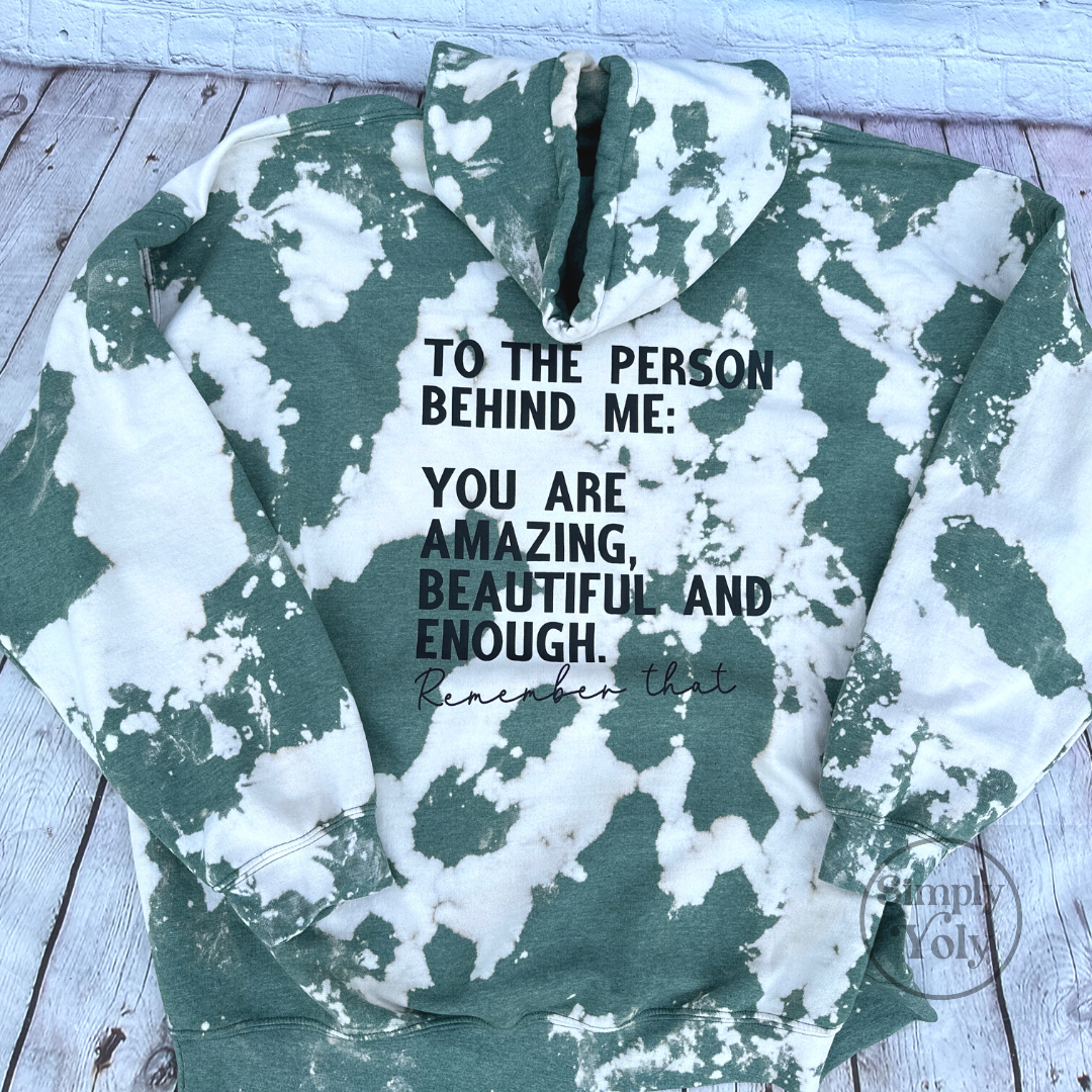 You Matter Bleached Hoodie