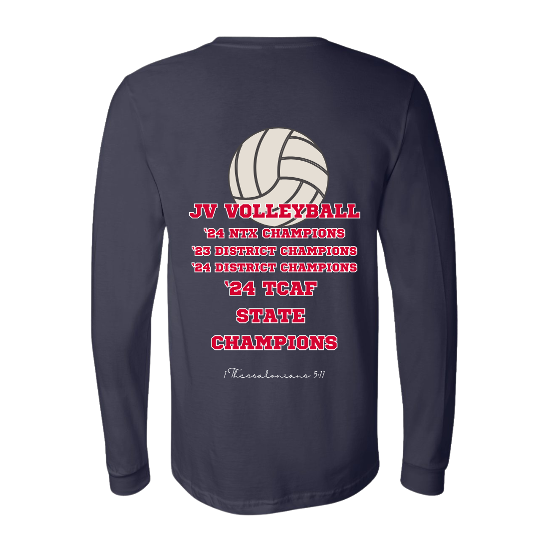 Lions Volleyball Ultimate Fan Celebration Long Sleeve Shirt (No Bow Design)