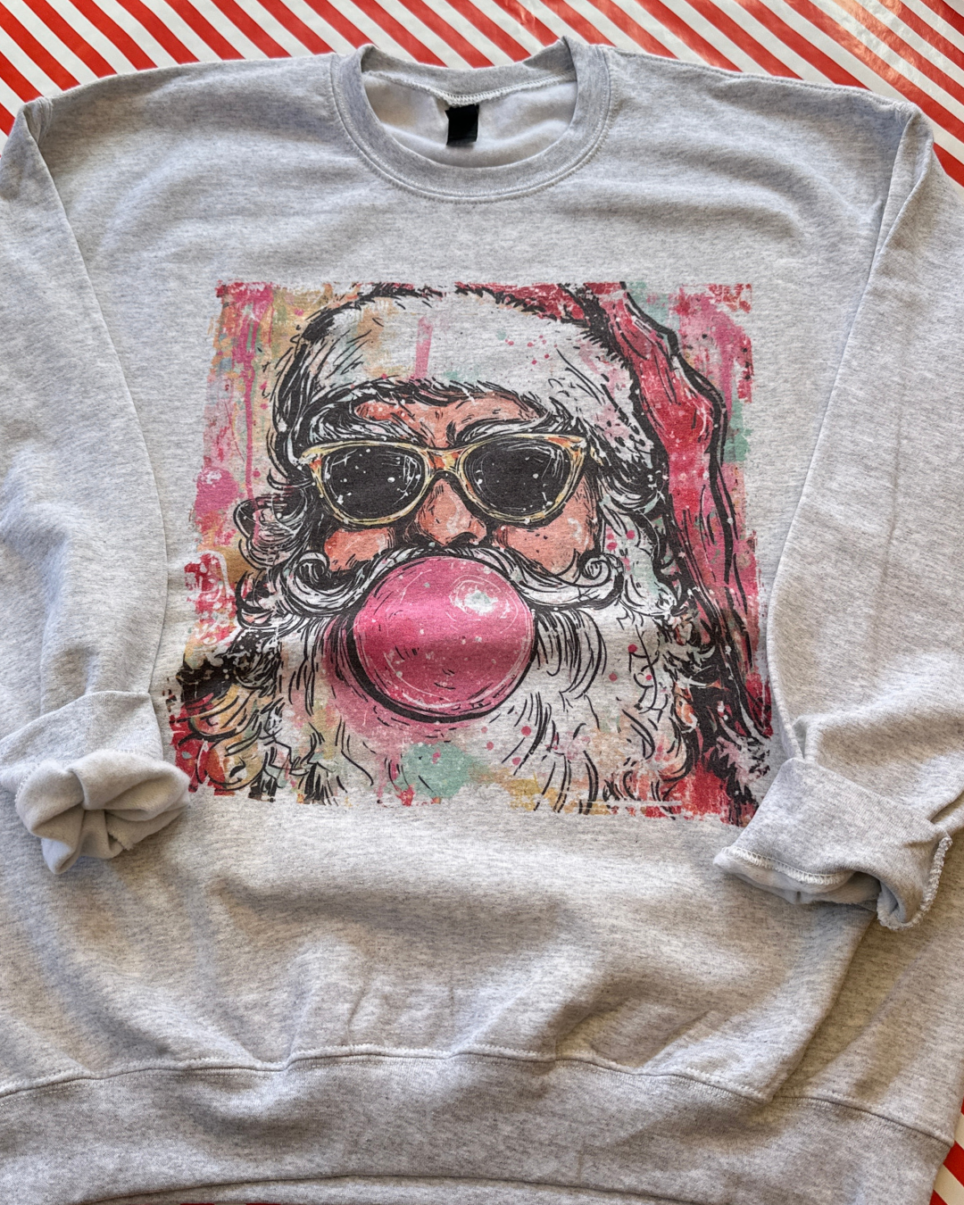 Preppy Santa Clause Christmas Sweatshirt