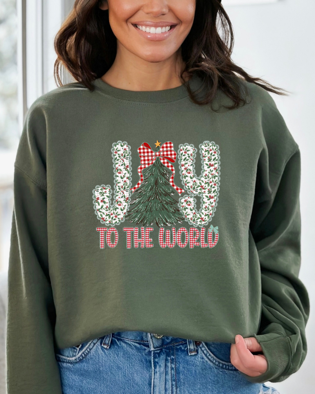 Joy To The World Christmas Sweatshirt