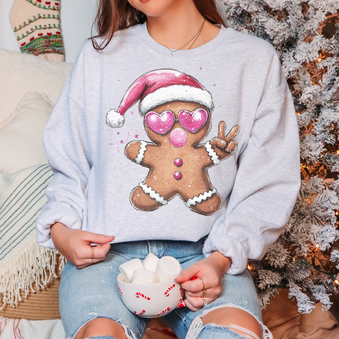 Gingerbread Man Christmas Sweatshirt