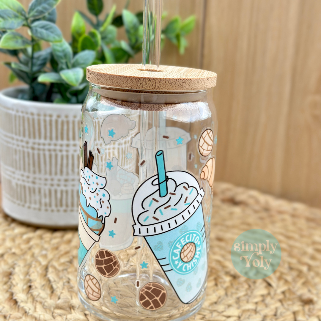 Cafecito y Chisme Glass Can