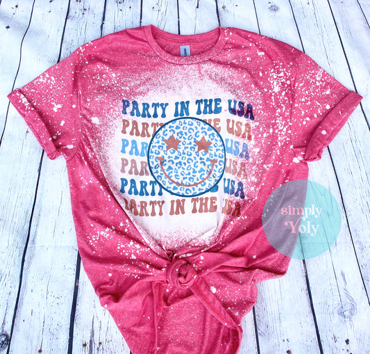 Party in the USA Bleached T-Shirt