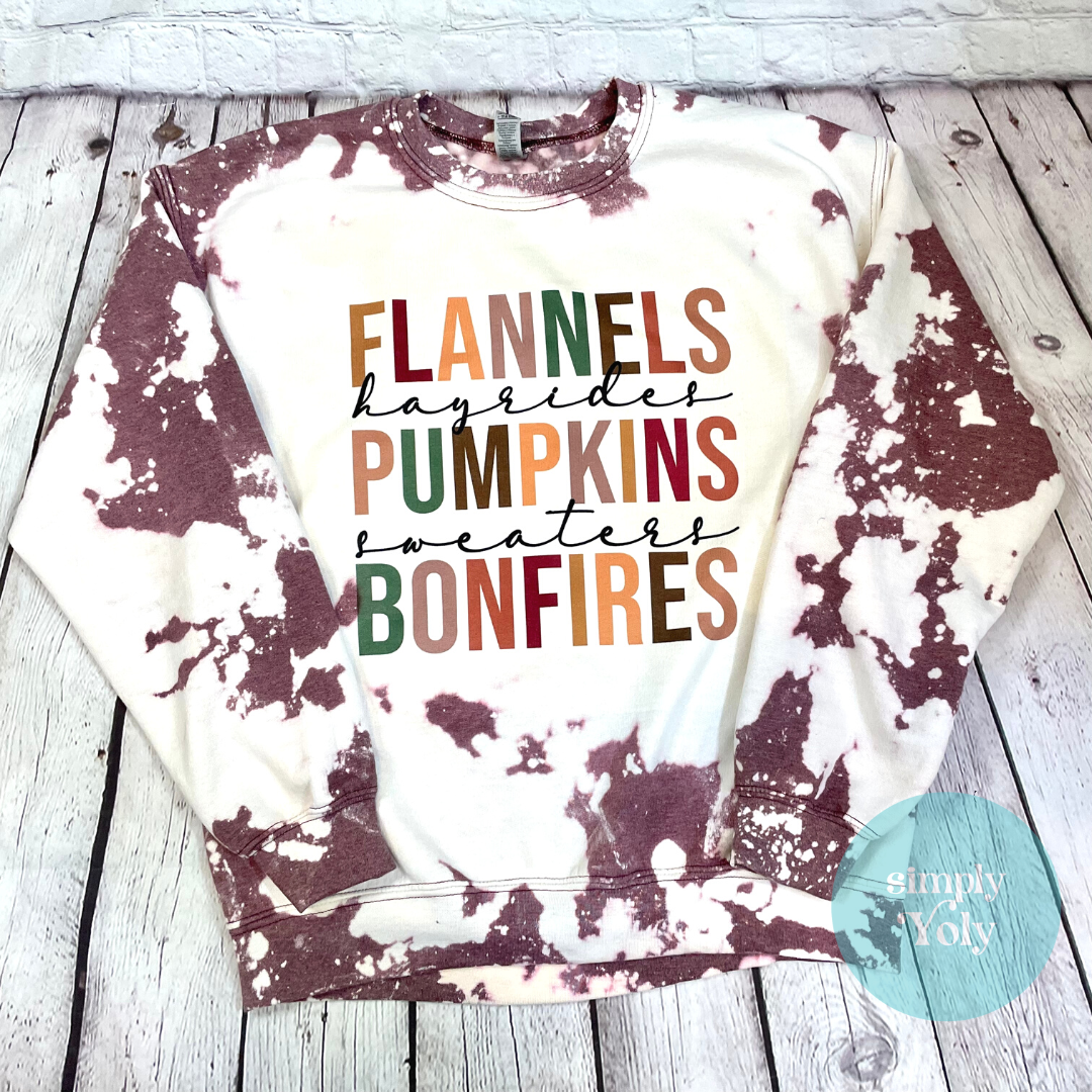 Fall Bleached Sweatshirt