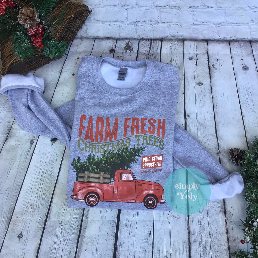 Farm Fresh Christmas Sweatshirt