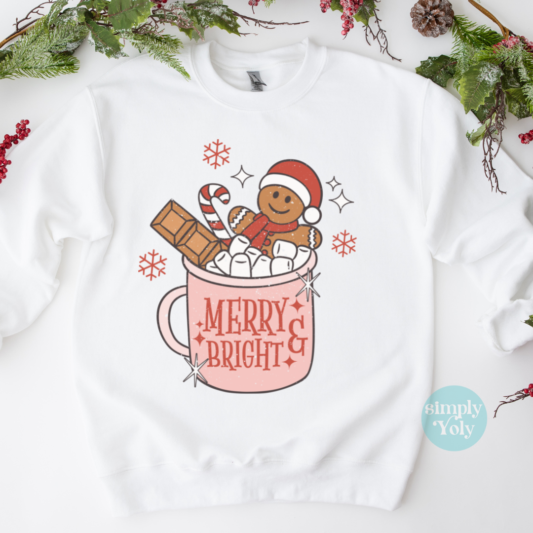 Merry & Bright Christmas Sweatshirt