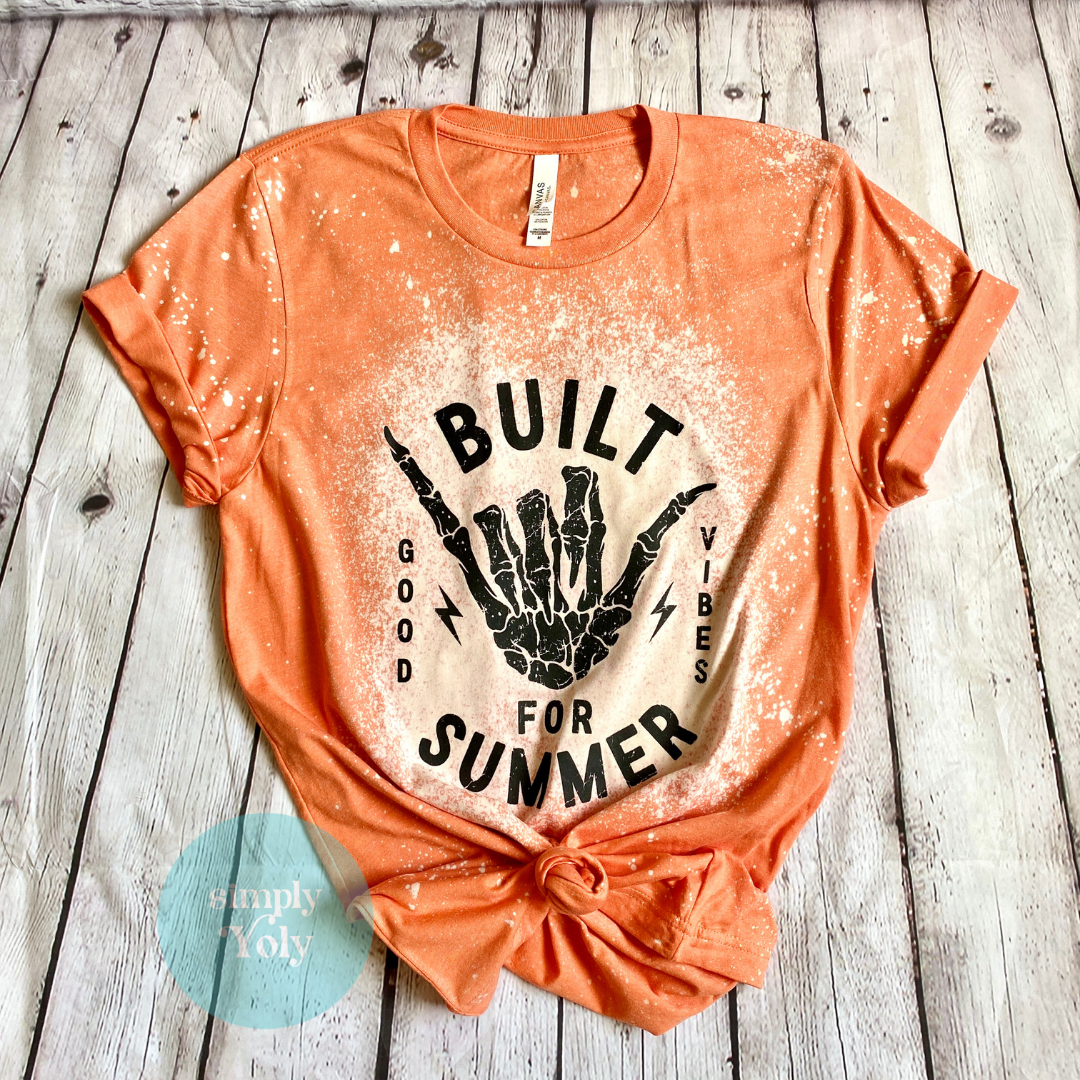 Bleached online orange shirt