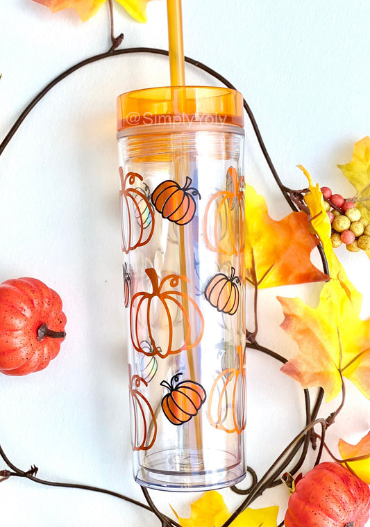 Pumpkin Skinny Tumbler