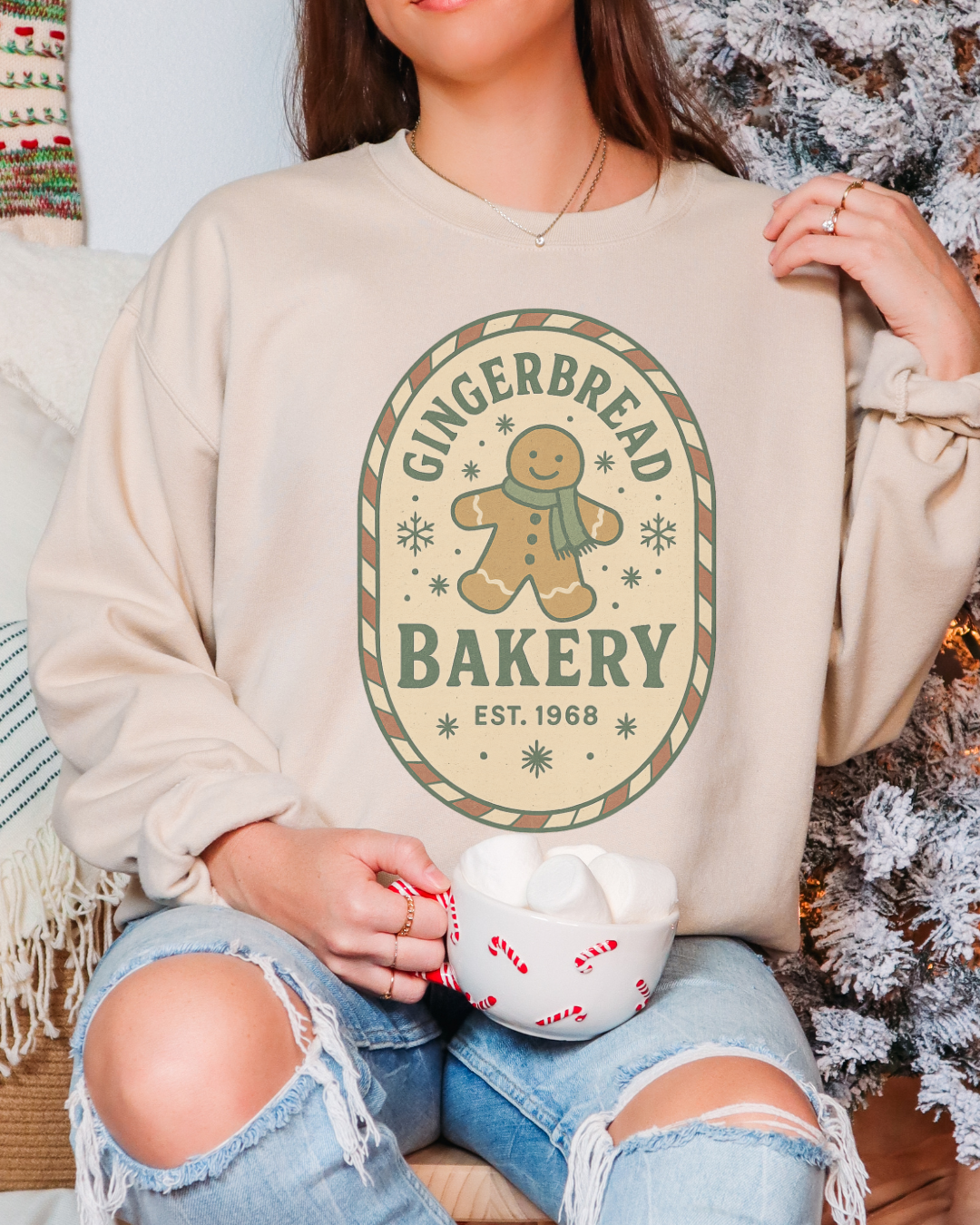 Gingerbread Bakery Christmas Sweatshirt