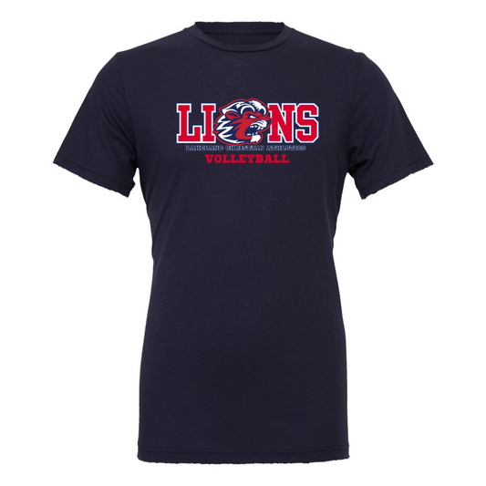 Lions Volleyball Fan T-shirt (No Bow Design)