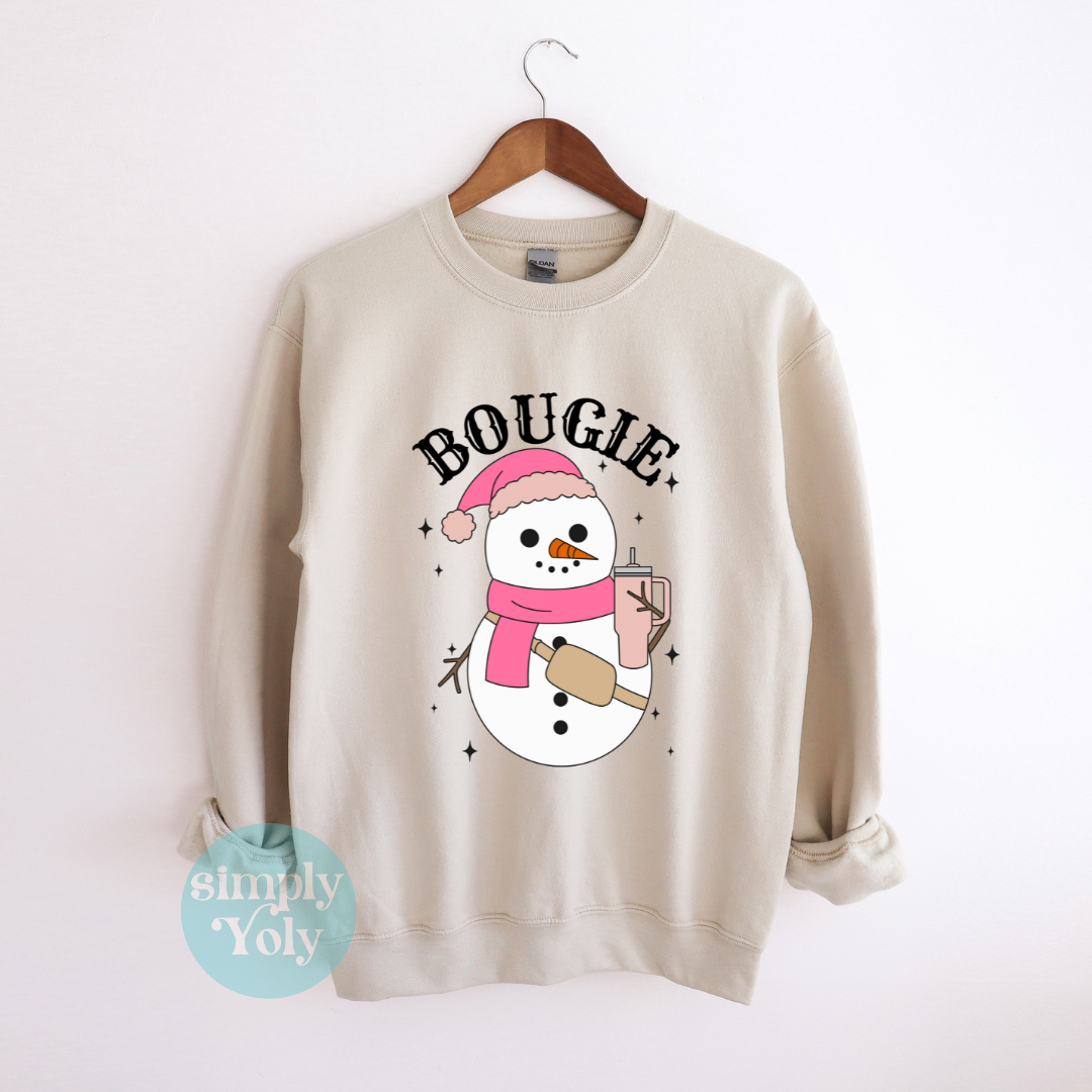 Bougie Snowman Christmas Sweatshirt