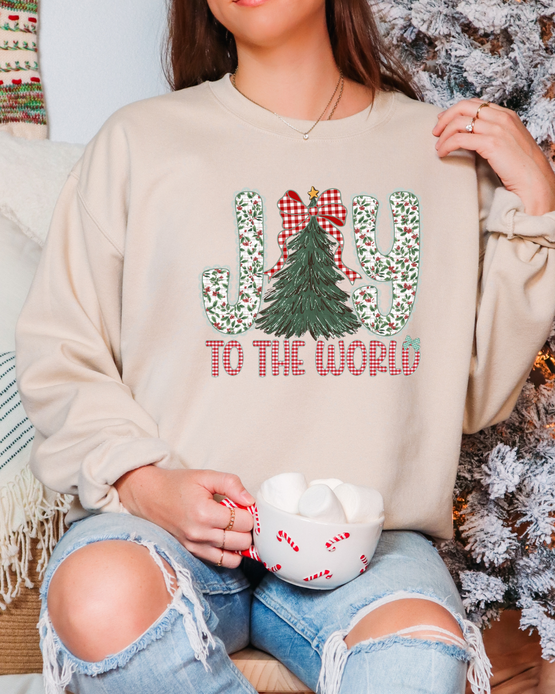 Joy To The World Christmas Sweatshirt