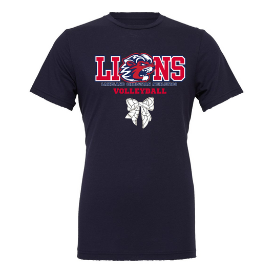 Lions Volleyball Fan T-shirt (Bow Design)