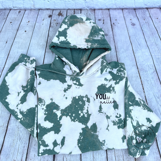 You Matter Bleached Hoodie