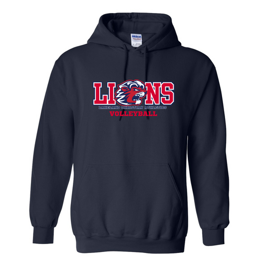Lions Volleyball Fan Hoodie (No Bow Design)