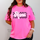 Retro Checkered Mama T-shirt