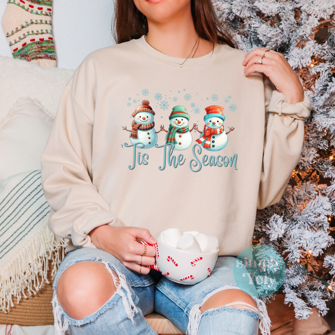 Snowman Tis The Season Sweatshirt