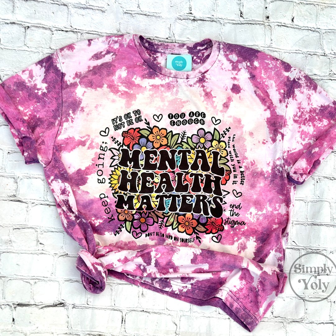 Mental Health Matters Bleached T-shirt