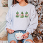 Coquette Christmas Trees Sweatshirt