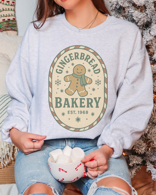 Gingerbread Bakery Christmas Sweatshirt