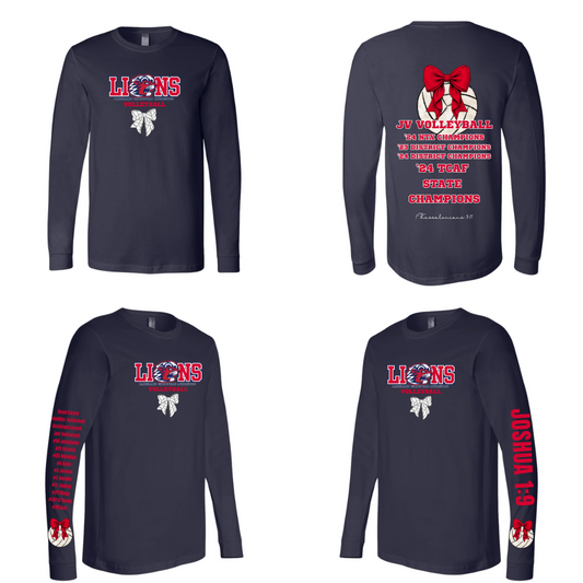 Lions Volleyball Ultimate Fan Celebration Long Sleeve ( Bow Design)