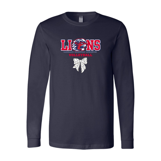 Lions Volleyball Fan Long Sleeve ( Bow Design)