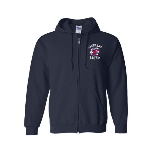 Lakeland Lions Zip Hooded Sweatshirt