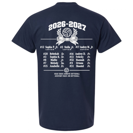 Varsity Volleyball Team Roster T-Shirt