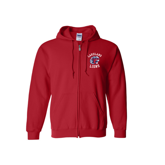 Lakeland Lions Zip Hooded Sweatshirt
