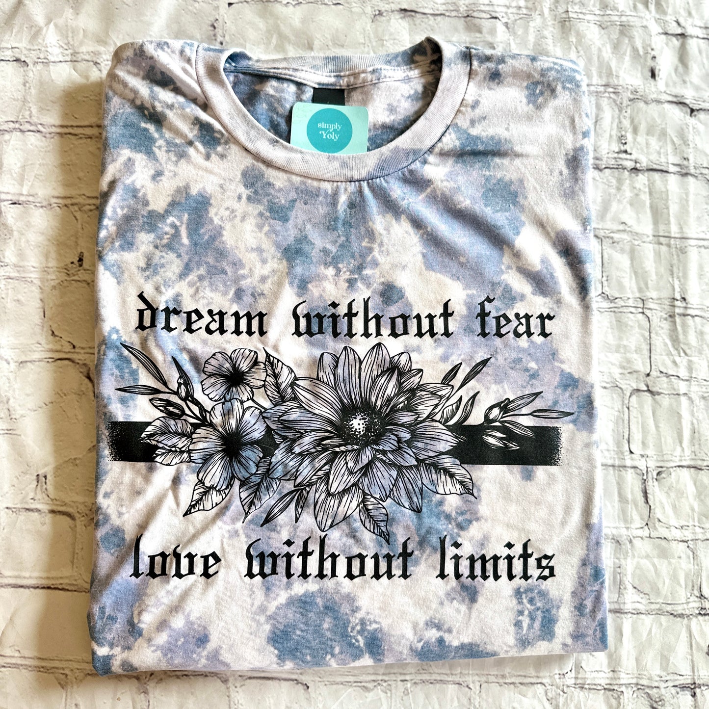 Dream Without Fear Bleached T-shirt
