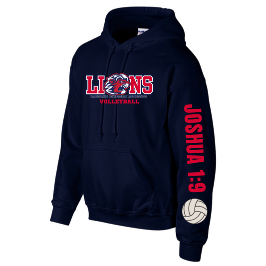 Lions Volleyball Fan Hoodie (No Bow Design)