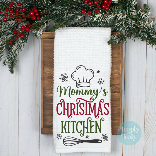 Mommy's Christmas Kitchen Towel