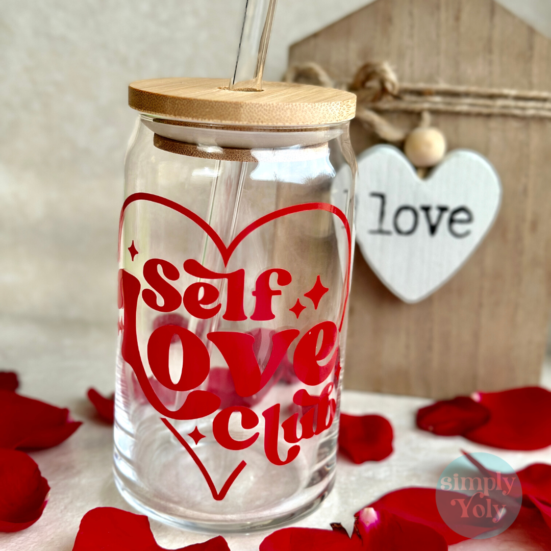 Self Love Club Glass Can