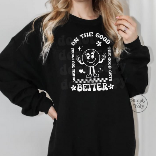 Focus on the good crewneck