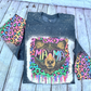 Mama  Bear Rainbow Leopard Crewneck