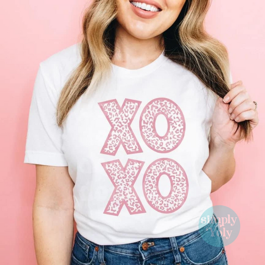 XOXO Leopard Print T-shirt