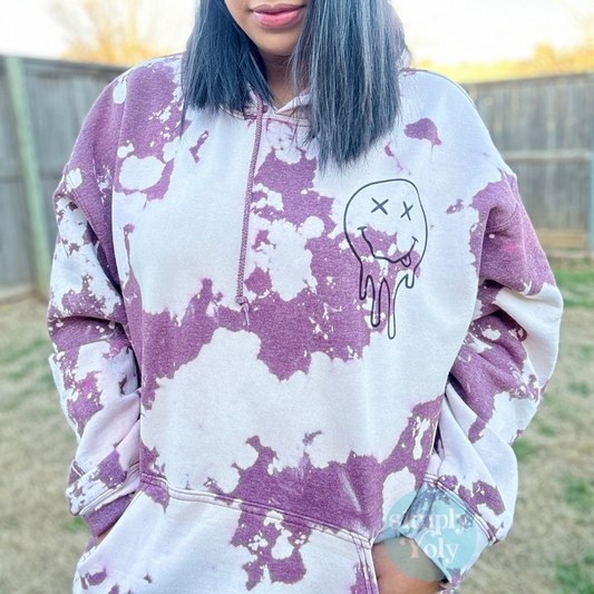 Overstimulated Moms Club Bleached Hoodie