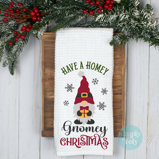 Gnomey Christmas Kitchen Towel