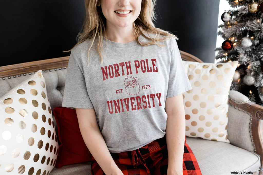 North Pole University Christmas T-Shirt