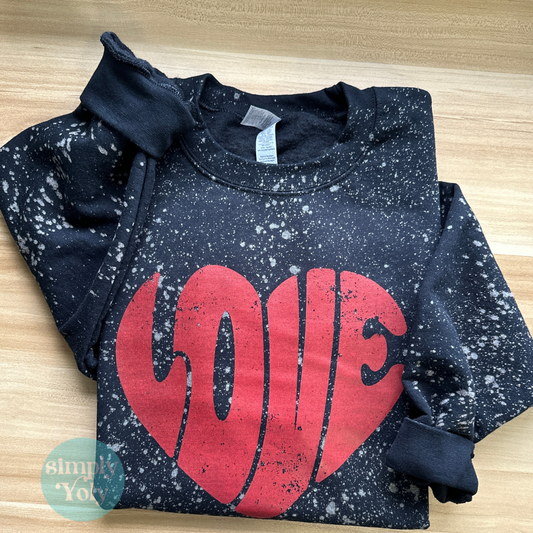 Bleached Black Crewneck