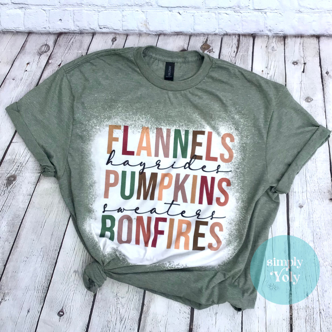 Fall Bleached T-shirt