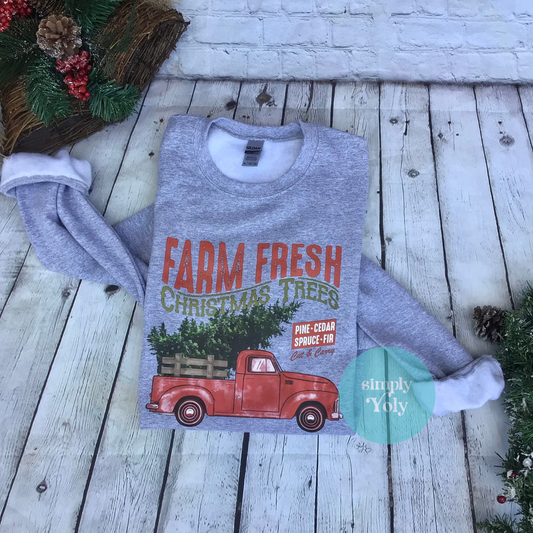 Farm Fresh Christmas Sweatshirt