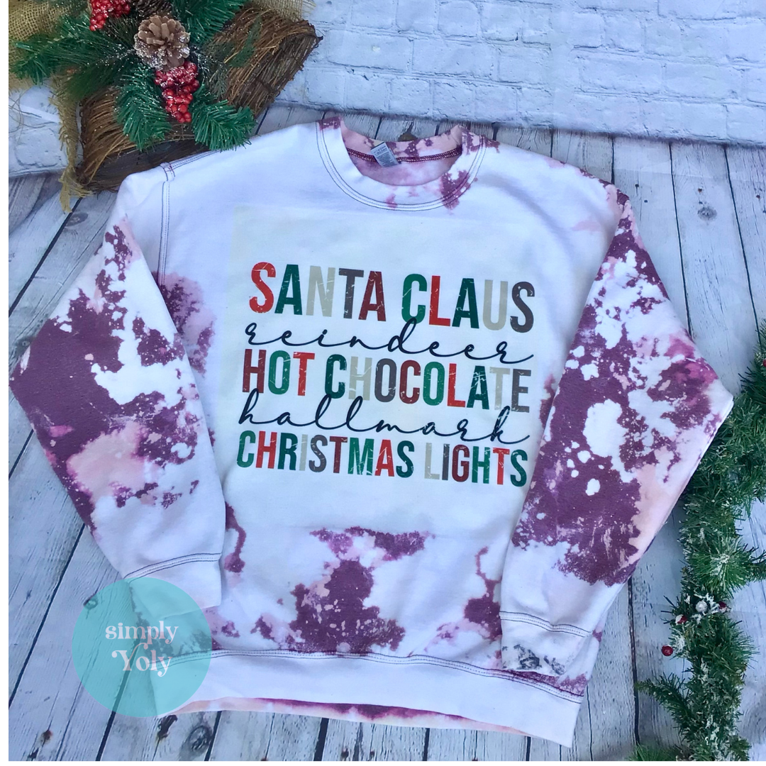 Bleached Christmas Sweatshirt