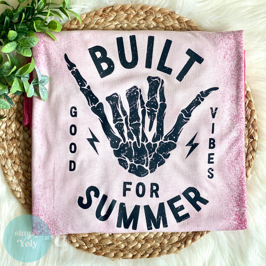 Built For Summer T-Shirt Bleached Pink T-Shirt