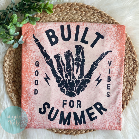 Built For Summer T-Shirt Bleached Orange T-Shirt