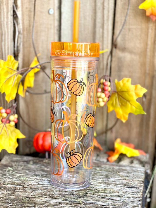 Pumpkin Skinny Tumbler